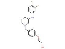 2-[4-({3-[(3,4-difluorophenyl)amino]-1-piperidinyl}methyl)phenoxy]ethanol