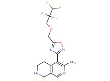 6-methyl-5-{5-[(2,2,3,3-tetrafluoropropoxy)methyl]-1,2,4-oxadiazol-3-yl}-1,2,3,4-tetrahydro-2,7-naphthyridine hydrochloride