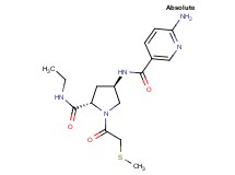 6-amino-N-{(3R,5S)-5-[(ethylamino)carbonyl]-1-[(methylthio)acetyl]pyrrolidin-3-yl}nicotinamide