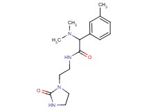 2-(dimethylamino)-2-(3-methylphenyl)-N-[2-(2-oxo-1-imidazolidinyl)ethyl]acetamide