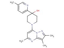 4-(5-methyl-2-pyridinyl)-1-(2,3,5-trimethylpyrazolo[1,5-a]pyrimidin-7-yl)-4-piperidinol