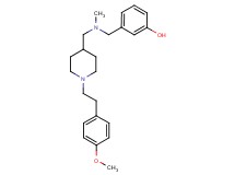 3-{[({1-[2-(4-methoxyphenyl)ethyl]-4-piperidinyl}methyl)(methyl)amino]methyl}phenol