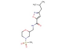 3-isobutyl-N-{[4-(methylsulfonyl)-2-morpholinyl]methyl}-5-isoxazolecarboxamide