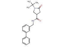 N-(3-biphenylylmethyl)-1-tert-butyl-5-oxo-3-pyrrolidinecarboxamide