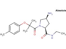 (4S)-4-amino-N-ethyl-1-[2-methyl-2-(4-methylphenoxy)propanoyl]-L-prolinamide