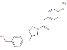 {4-[(1-{[4-(methylthio)phenyl]acetyl}pyrrolidin-3-yl)methyl]phenyl}methanol