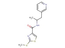N-(1-methyl-2-pyridin-3-ylethyl)-2-(methylthio)-1,3-thiazole-4-carboxamide