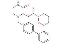 4-(4-biphenylylmethyl)-3-[2-(1,2-oxazinan-2-yl)-2-oxoethyl]-2-piperazinone
