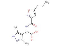 (3,5-dimethyl-1H-pyrazol-4-yl){[(5-propyl-3-isoxazolyl)carbonyl]amino}acetic acid