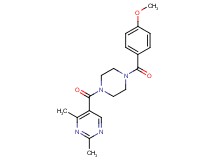 5-{[4-(4-methoxybenzoyl)-1-piperazinyl]carbonyl}-2,4-dimethylpyrimidine