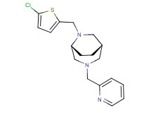 (1S*,5R*)-6-[(5-chloro-2-thienyl)methyl]-3-(2-pyridinylmethyl)-3,6-diazabicyclo[3.2.2]nonane