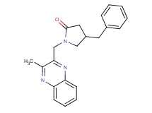 4-benzyl-1-[(3-methylquinoxalin-2-yl)methyl]pyrrolidin-2-one