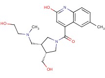 4-{[rel-(3R,4R)-3-{[(2-hydroxyethyl)(methyl)amino]methyl}-4-(hydroxymethyl)-1-pyrrolidinyl]carbonyl}-6-methyl-2-quinolinol