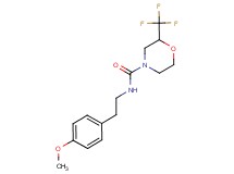 N-[2-(4-methoxyphenyl)ethyl]-2-(trifluoromethyl)morpholine-4-carboxamide