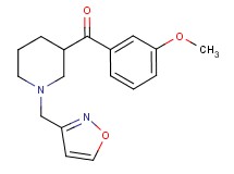 [1-(3-isoxazolylmethyl)-3-piperidinyl](3-methoxyphenyl)methanone
