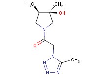 (3R*,4R*)-3,4-dimethyl-1-[(5-methyl-1H-tetrazol-1-yl)acetyl]-3-pyrrolidinol
