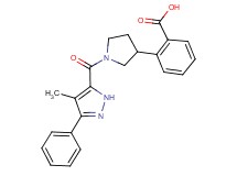 2-{1-[(4-methyl-3-phenyl-1H-pyrazol-5-yl)carbonyl]-3-pyrrolidinyl}benzoic acid