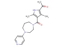1-{3,5-dimethyl-4-[(4-pyridin-4-yl-1,4-diazepan-1-yl)carbonyl]-1H-pyrrol-2-yl}ethanone
