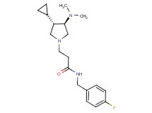 3-[rel-(3S,4R)-3-cyclopropyl-4-(dimethylamino)-1-pyrrolidinyl]-N-(4-fluorobenzyl)propanamide dihydrochloride
