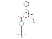 ethyl 1-[4-(3-hydroxy-3-methyl-1-butyn-1-yl)benzoyl]-4-(2-phenylethyl)-4-piperidinecarboxylate