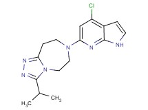 7-(4-chloro-1H-pyrrolo[2,3-b]pyridin-6-yl)-3-isopropyl-6,7,8,9-tetrahydro-5H-[1,2,4]triazolo[4,3-d][1,4]diazepine