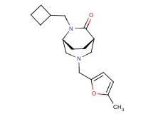 (1S*,5R*)-6-(cyclobutylmethyl)-3-[(5-methyl-2-furyl)methyl]-3,6-diazabicyclo[3.2.2]nonan-7-one