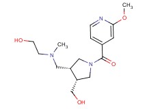 2-[{[(3R*,4R*)-4-(hydroxymethyl)-1-(2-methoxyisonicotinoyl)pyrrolidin-3-yl]methyl}(methyl)amino]ethanol