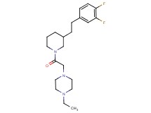 1-(2-{3-[2-(3,4-difluorophenyl)ethyl]-1-piperidinyl}-2-oxoethyl)-4-ethylpiperazine