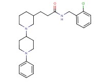 N-(2-chlorobenzyl)-3-(1'-phenyl-1,4'-bipiperidin-3-yl)propanamide