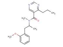 N-[2-(2-methoxyphenyl)-1-methylethyl]-N-methyl-4-propylpyrimidine-5-carboxamide