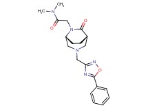 N,N-dimethyl-2-{(1S*,5R*)-7-oxo-3-[(5-phenyl-1,2,4-oxadiazol-3-yl)methyl]-3,6-diazabicyclo[3.2.2]non-6-yl}acetamide