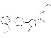 (3S*,4S*)-1-(ethoxyacetyl)-4-[4-(2-methoxyphenyl)-1-piperazinyl]-3-pyrrolidinol