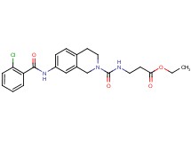 ethyl N-{[7-[(2-chlorobenzoyl)amino]-3,4-dihydro-2(1H)-isoquinolinyl]carbonyl}-beta-alaninate
