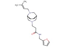 N-(2-furylmethyl)-3-[(1S*,5R*)-6-(3-methyl-2-buten-1-yl)-3,6-diazabicyclo[3.2.2]non-3-yl]propanamide