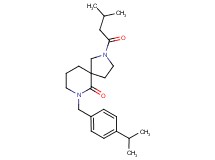 7-(4-isopropylbenzyl)-2-(3-methylbutanoyl)-2,7-diazaspiro[4.5]decan-6-one