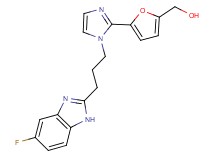 (5-{1-[3-(5-fluoro-1H-benzimidazol-2-yl)propyl]-1H-imidazol-2-yl}-2-furyl)methanol