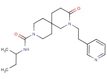 N-(sec-butyl)-3-oxo-2-(2-pyridin-3-ylethyl)-2,9-diazaspiro[5.5]undecane-9-carboxamide