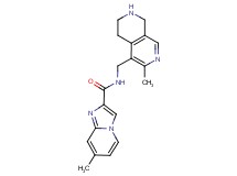 7-methyl-N-[(3-methyl-5,6,7,8-tetrahydro-2,7-naphthyridin-4-yl)methyl]imidazo[1,2-a]pyridine-2-carboxamide