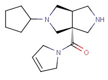 (3aR*,6aR*)-2-cyclopentyl-3a-(2,5-dihydro-1H-pyrrol-1-ylcarbonyl)octahydropyrrolo[3,4-c]pyrrole