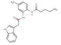 N-{2-[(1H-indol-3-ylacetyl)amino]-4-methylphenyl}pentanamide