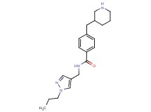 4-(3-piperidinylmethyl)-N-[(1-propyl-1H-pyrazol-4-yl)methyl]benzamide hydrochloride