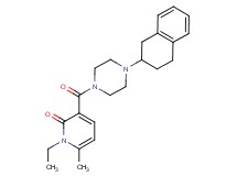 1-ethyl-6-methyl-3-{[4-(1,2,3,4-tetrahydro-2-naphthalenyl)-1-piperazinyl]carbonyl}-2(1H)-pyridinone