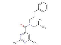 N-isobutyl-2,6-dimethyl-N-[(2E)-3-phenylprop-2-en-1-yl]pyrimidine-4-carboxamide