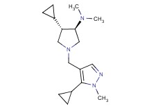 rel-(3R,4S)-4-cyclopropyl-1-[(5-cyclopropyl-1-methyl-1H-pyrazol-4-yl)methyl]-N,N-dimethyl-3-pyrrolidinamine dihydrochloride