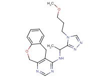 N-{1-[4-(3-methoxypropyl)-4H-1,2,4-triazol-3-yl]ethyl}-5,11-dihydro[1]benzoxepino[3,4-d]pyrimidin-4-amine