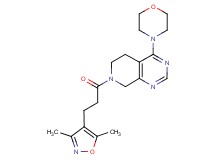 7-[3-(3,5-dimethylisoxazol-4-yl)propanoyl]-4-morpholin-4-yl-5,6,7,8-tetrahydropyrido[3,4-d]pyrimidine