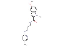 5-methoxy-1-methyl-N-{3-[(5-methyl-2-pyridinyl)amino]propyl}-1H-indole-2-carboxamide