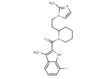 7-fluoro-3-methyl-2-({2-[2-(2-methyl-1H-imidazol-1-yl)ethyl]-1-piperidinyl}carbonyl)-1H-indole