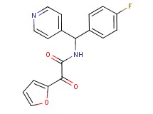 N-[(4-fluorophenyl)(pyridin-4-yl)methyl]-2-(2-furyl)-2-oxoacetamide