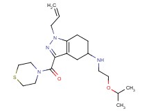 1-allyl-N-(2-isopropoxyethyl)-3-(4-thiomorpholinylcarbonyl)-4,5,6,7-tetrahydro-1H-indazol-5-amine